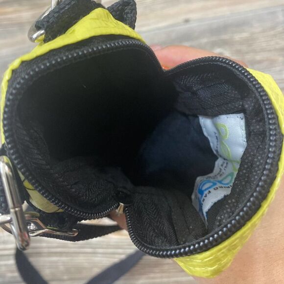 rebagz yellow floral recycled rice bag crossbody pouch - Picture 6 of 7